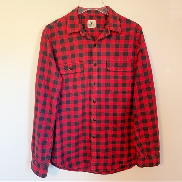 J. Crew Authentic Buffalo Plaid 100% Cotton Button Up Shirt